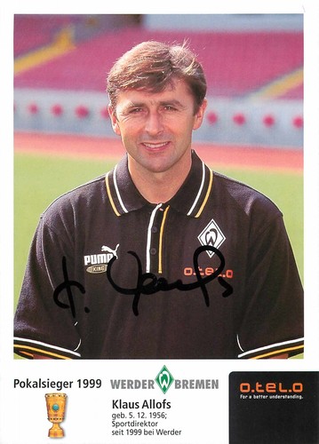Autogramm klaus allofs - klaus,