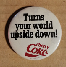 COCA COLA - TURNS YOUR WORLD UPSIDE DOWN - CHERRY COKE -  PIN - ANSTECKNADEL