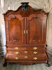 BAROCKKABINETT SCHRANK BAROCKSCHRANK 18/19 TES JHDT NUSSBAUM FURNIER