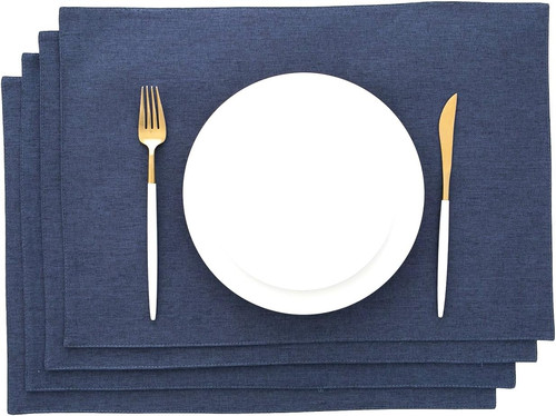Platzset stoff dunkelblau - stoff,