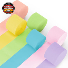 Bunte Krepppapierrollen 6x150m