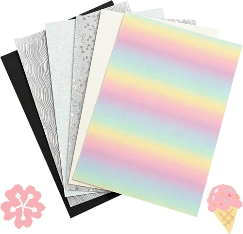 6er set glitzer patchwork - 6er,