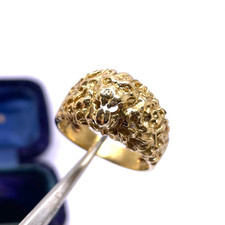 Ring 9 kt Gold Löwe Größe S