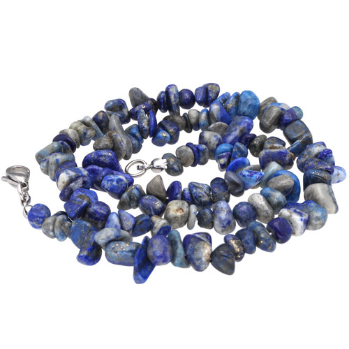 Lapislazuli splitterkette mit - lapislazuli,