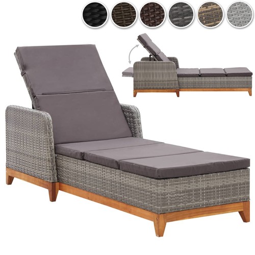 Poly rattan sonnenliege - poly,