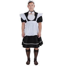 Witzges Maid Kostüm für Männer | Herren Hausmädchen Party Verkleidung | M, L, XL