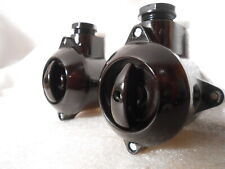 Neuw. Orig. Licht Schalter Bakelit Drehschalter Ruhla Aufputz schwarz Steckdose