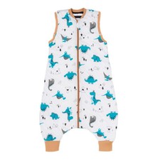 Schlummersack Sommer Schlafsack mit Füßen Jurassic, 0.5 TOG, 100cm, Baumwolle