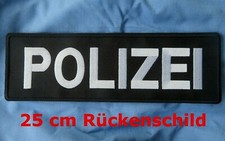 25 cm !!  Polizei KLETT Abzeichen gestickt BuPol Rücken Patch GSG-9 SEK 20 Jahre