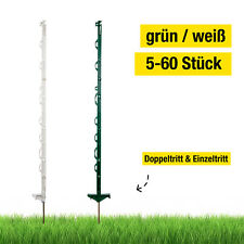 Kunststoffpfähle Weidezaunpfähle Pfahl Weidezaun Zaunpfosten grün weiß 108cm