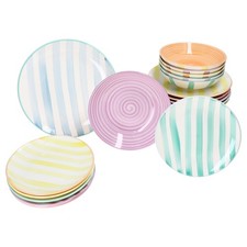 Beach Pastello Stripes 18tlg