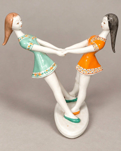 Holloháza porzellanfigur - holloháza,