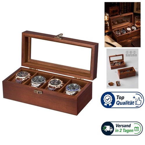 Uhrenbox holz fächer mit - uhrenbox,