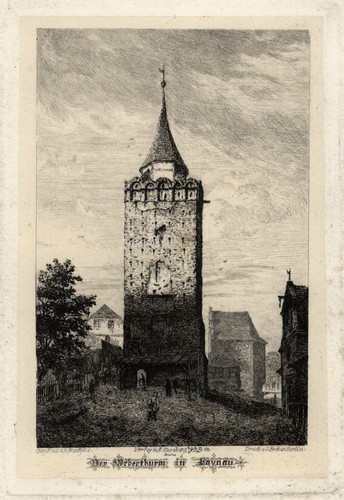 Haynau original radierung - haynau,