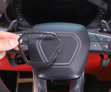 Lenkrad Logo Abdeckung Schwarz