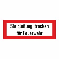 Steigleitung, trocken