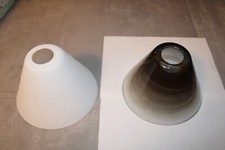 Lampenschirm Stanley Grau Chrom Rauchfarben E27 Ersatzglas Lampen Glas