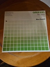 Bedienungs-Anleitung für Grundig RPC 2000
