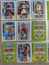 Force Attax Clone Wars Serie 2 Sammel-Mappe  (nicht vollständig) + LE1 und LE4