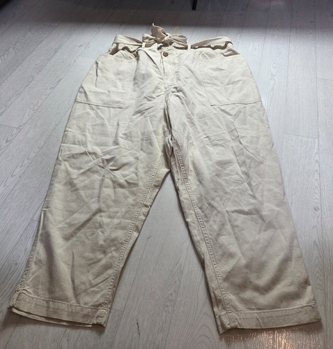 Paperbag hose mit weitem bein - mit,