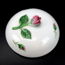 Porzellan Deckel mit Blüte