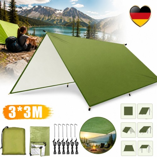 Tarp 3x3m wasserdicht camping - 3x3m,