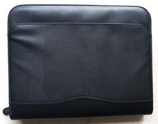 Alassio 30065 Ringbuchmappe, Schreibmappe Lederimitat schwarz Reißverschluss NEU