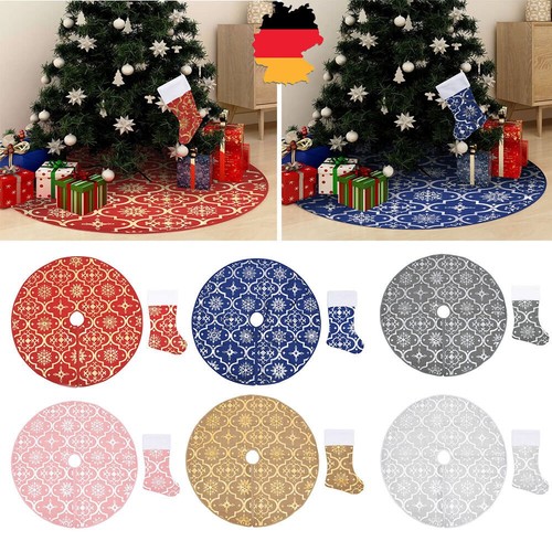 Weihnachtsbaumdecke mit socke - mit,