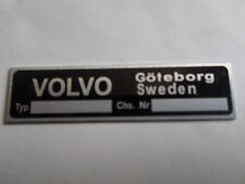 Typenschild Volvo schild ID-plate S51 s53