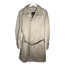 Duke International Damen Mantel Jacke Gr. 3-52m Beige Taupe Gürtel Langmantel