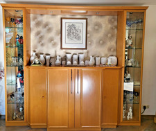 Wohnwand Echtholz Buche, Hersteller Brinkmann, ca. 266x235x62 cm, gebraucht