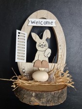 Osterdeko Dekoration Zu Ostern Hase Holz zum aufstellen 20cm