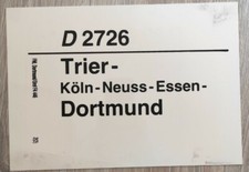 Zuglaufschild zug schnellzug - zuglaufschild, d-zug