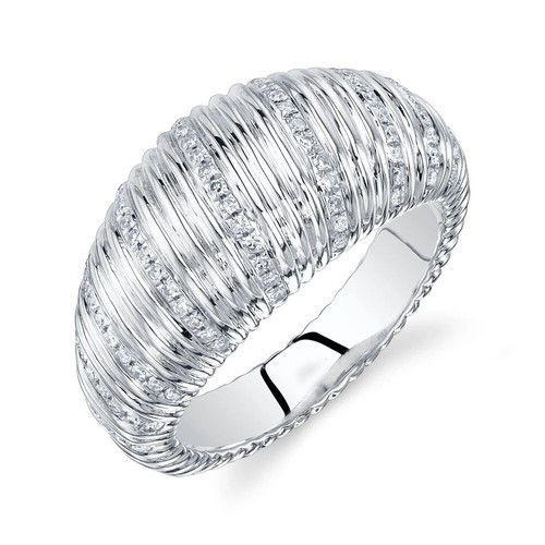 14k weißgold ring - weißgold, mit