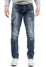 Cipo & Baxx Herren Jeans Freizeit Hose Clubwear Biker Style Disco Cargo Übergroß