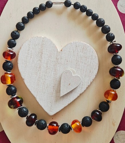 Bunte halskette mit - halskette,