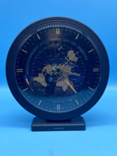 #SE4126# Vintage Kundo-Siemens Weltzeituhr Tischuhr *funktionsfähig* GUT 70s