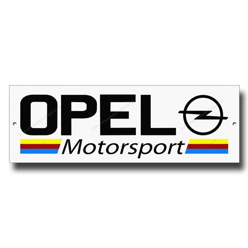 Opel motorsport blechschild - opel,
