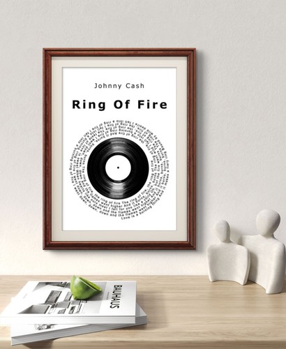 Johnny cash poster - ring, of
