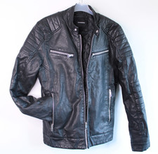 Coole Herren Kunstlederjacke