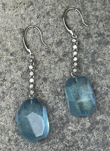 Ohrringe aquamarin 925 - ohrringe,