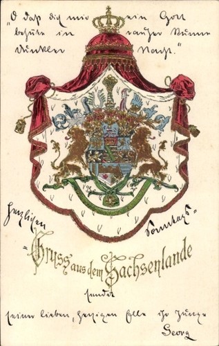Präge wappen sachsenland - präge,