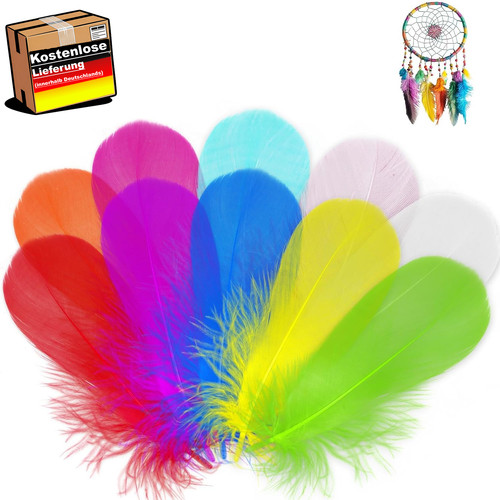 Bunte bastelfedern set 400 - set,