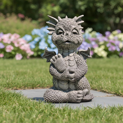 Gartenfigur gartendrache - gartenfigur,