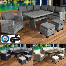 Brast poly rattan sitzgarnitur - rattan,