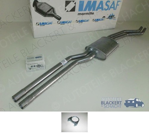 Imasaf auspuff mitteltopf - auspuff,