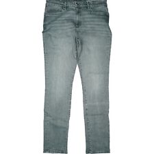 s.Oliver 44 L32 Jeans Hose used grau Damen stretch high Rise Straight Leg W33 XL