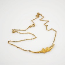 Krokodil-Kette aus Gold mit