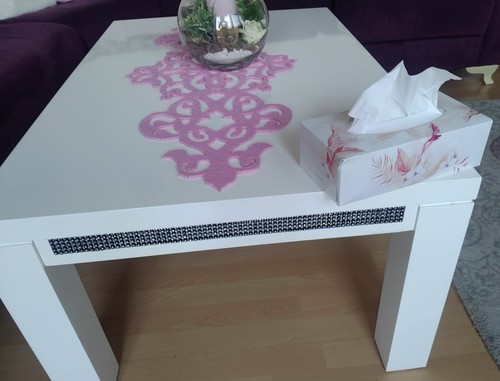 Weißer hochglanz couchtisch - weißer,