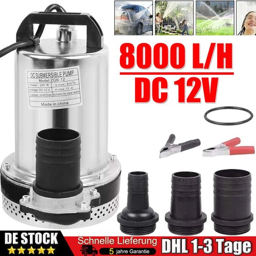 12v 8000 h tauchpumpe - dc,